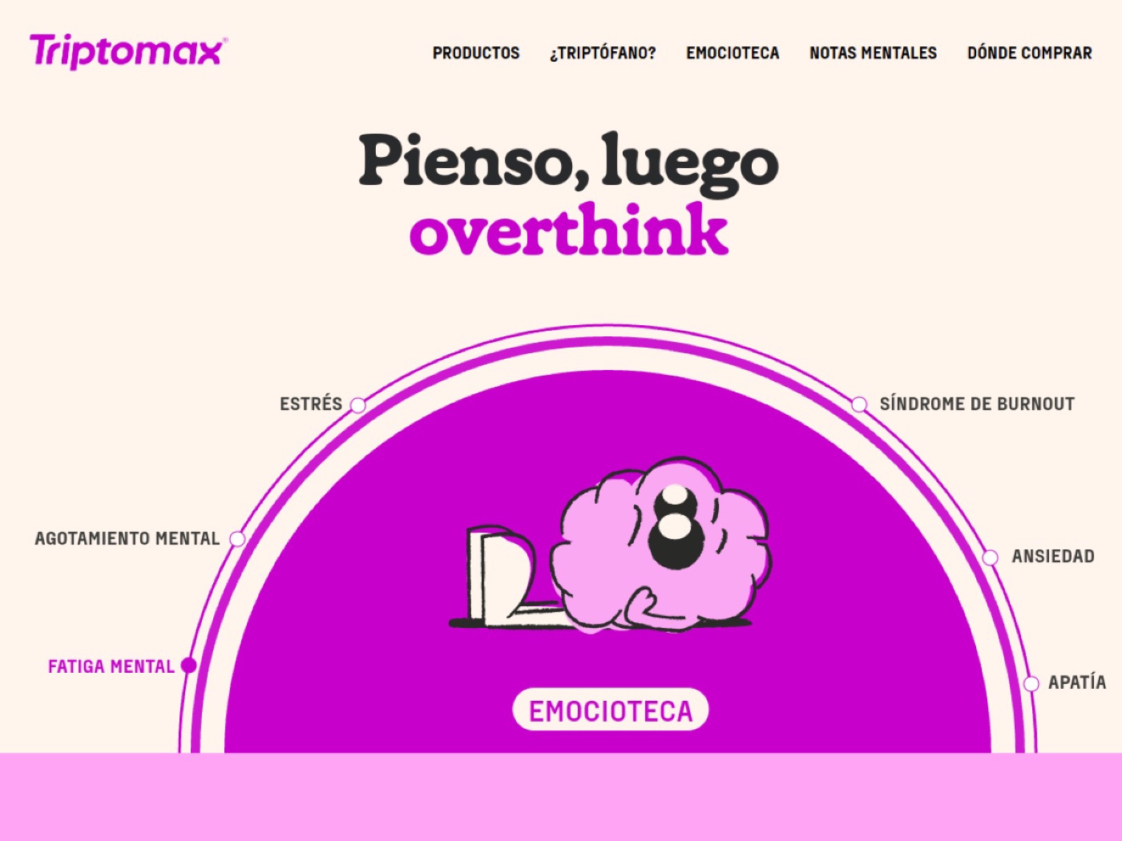 Triptomax. Web de viajes con llamada a la acción y base de SEO.